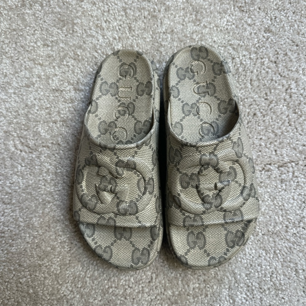 Women’s Designer Beige Slides